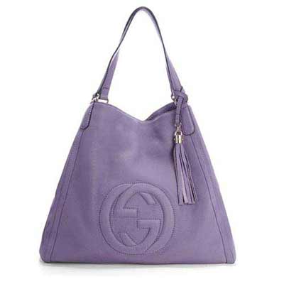 古奇浅紫色全皮经典休闲新款品牌女士包 282308 浅紫