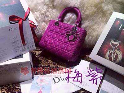 dior梅紫时尚百搭厂家款式手提女包 88512 梅紫